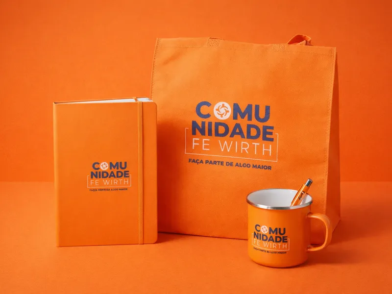 Kit Celebração, kit corporativo personalizado pela Hubi
