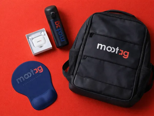 Kit corporativo personalizado pela Hubi para Mootag